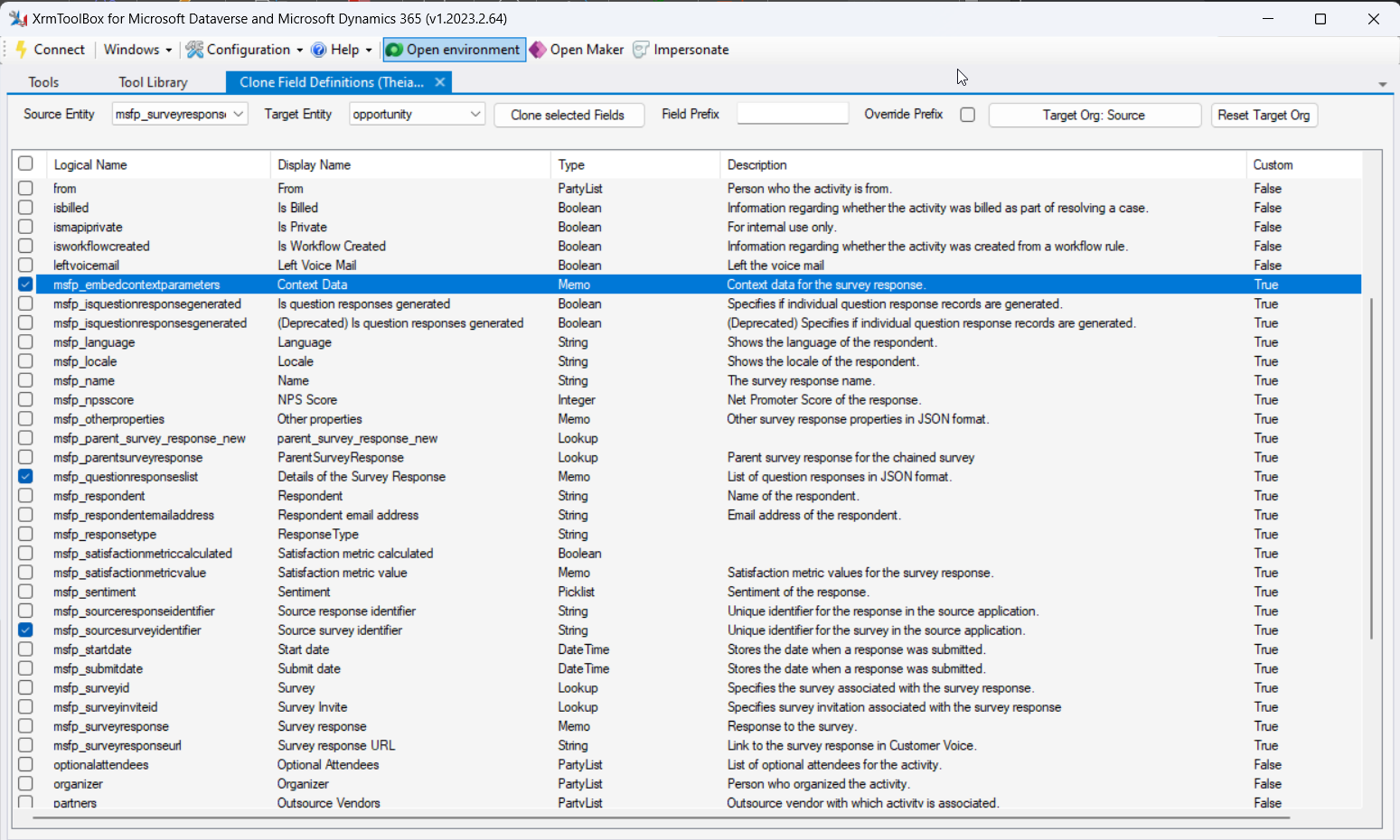 Clone Field Definition Plugin