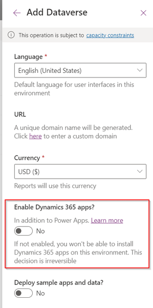 Neue Power Platform-Umgebung erstellen